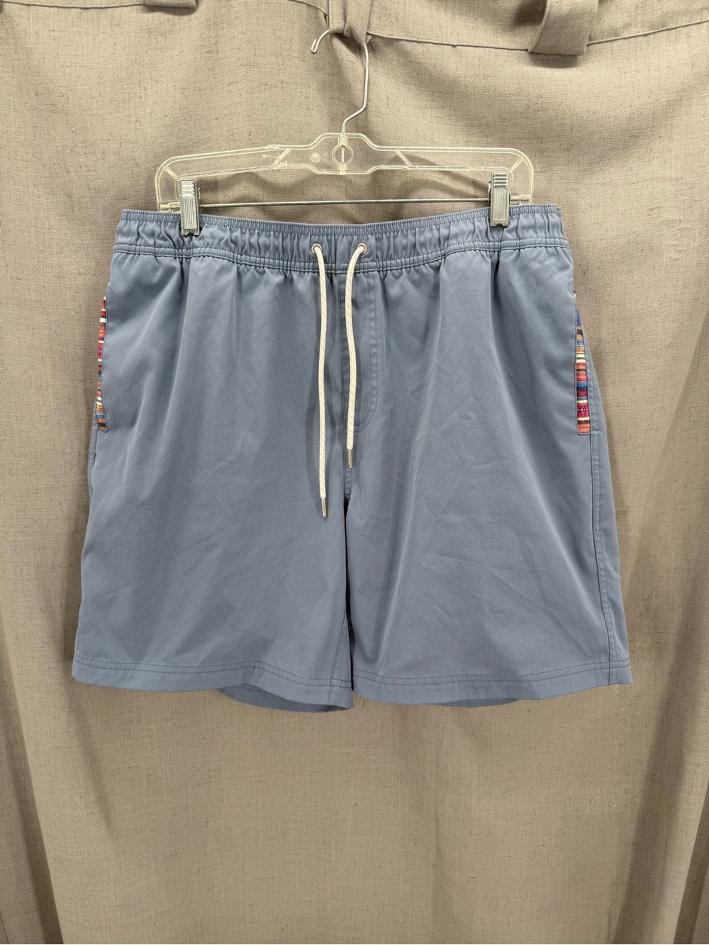 Wowie Shorts XL Mens Sapien 2.0 Slate Blue 5 Inseam Aztec Stretch Flex Preppy